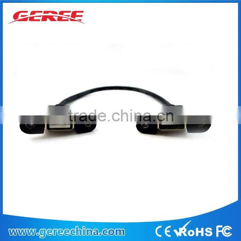 A male to USB female panel mount adapter Extend cable