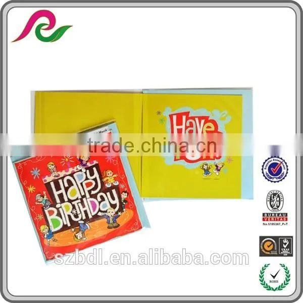 school music card inserts recordable greeting, new design sound greeting card
