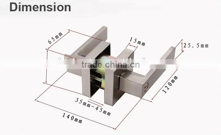 2016 America and Australia, Africa popular zinc alloy handle heavy duty tubular lever lock
