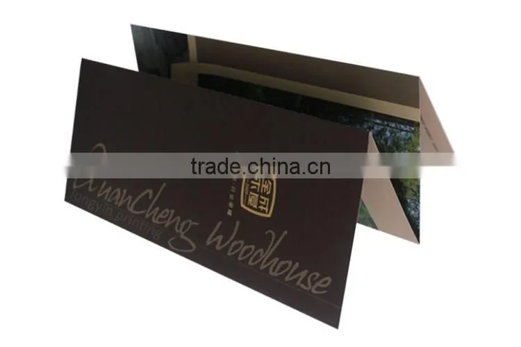 Glossy paper brochure, folder, leaflet, flyer printing in shenzhen