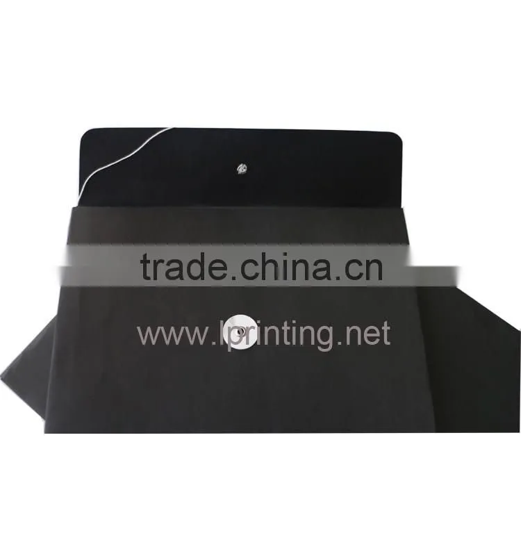 Black kraft string envelope, envelop with window, paper folder printing