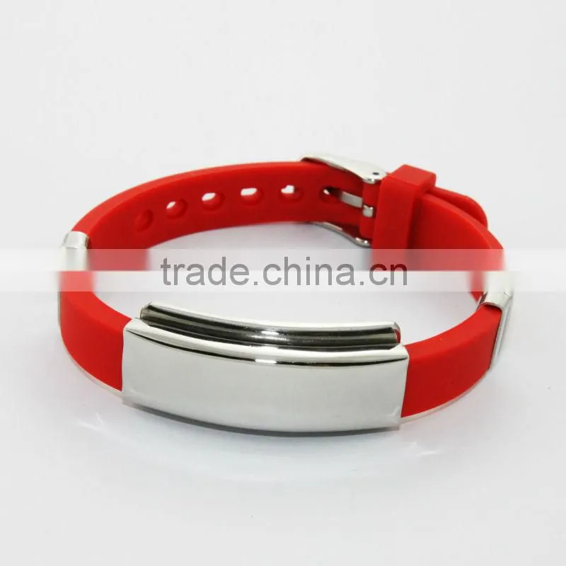 2014 colorful silicone power health bracelet