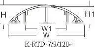 Round type wiring ducts