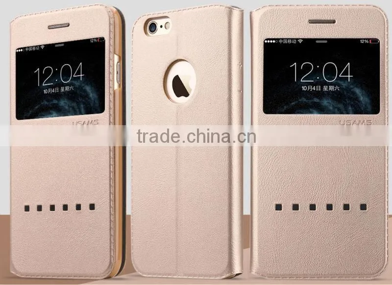 USAMS Slip flip smart covers cases for iphone6