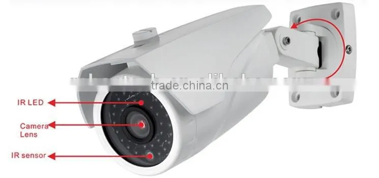 SD Card Supported Outdoor HD 720P Wireless WiFi ONVIF Infrared IP Camera IP66 Rated Waterproof