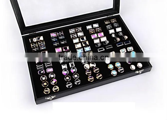 Custom cufflink storage case for 50-pair