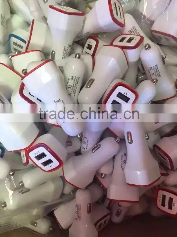good quality metal bullet shape portable car battery charger for toy car,dual usb car charger