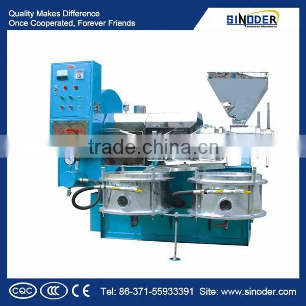 CE approved oil press machine/rapeseed oil press /home olive oil press with filter