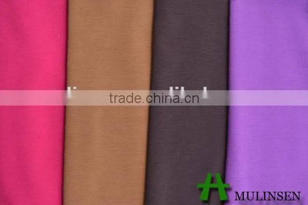 Mulinsen hotsale knitting polyester spandex dyed free sample product textile