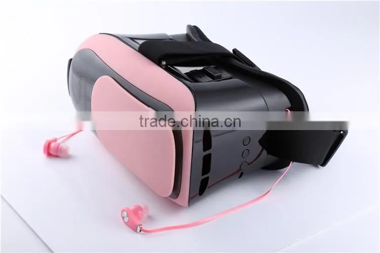VR box 3.0 3d virtual reality glasses vr headset with earphone for mobile phones for 3.5inch to 6 inch
