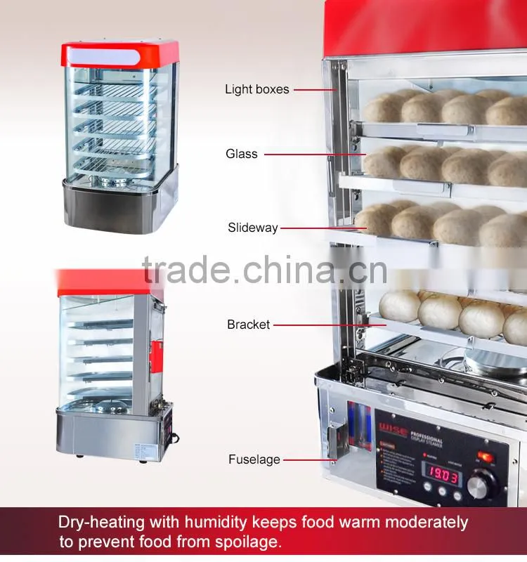 High Quality Standard Curved Portable Food Steamer Digital Type as Professional Kitchen Equipment