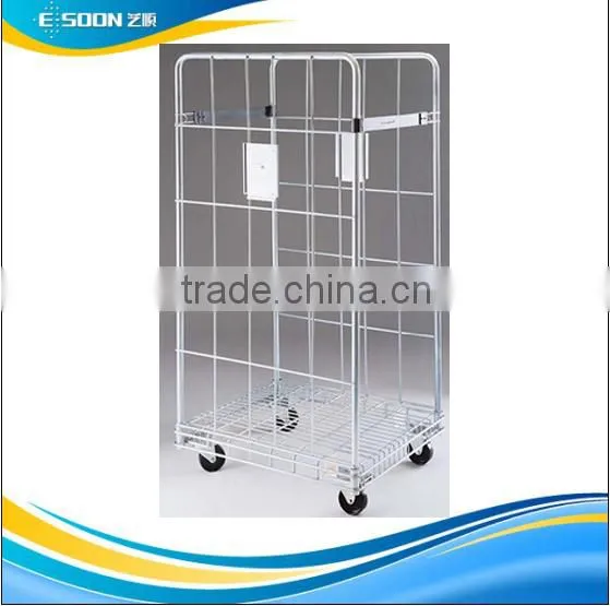 Warehouse Storage Galvanized Security Wire Mesh Roll Cage