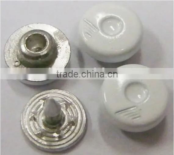 9mm white enamel metal rivets for garment