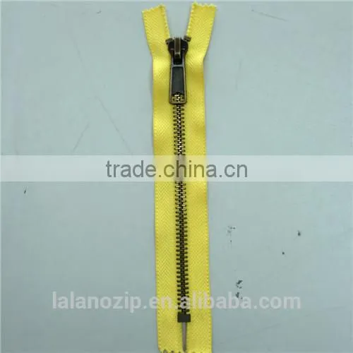 5# metal zipper plated dark nickle black for front zipper wetsuit