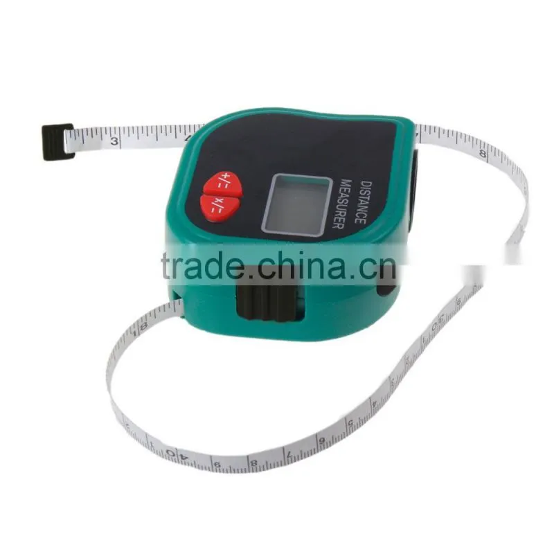 New mini tapeline-shaped ultrasonic distance meter with tape measure 18M with high Accuracy