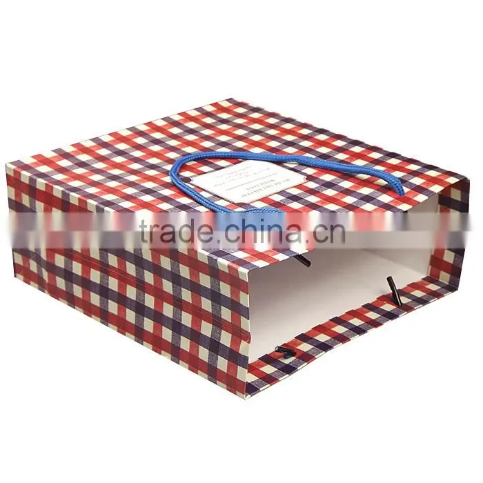Fashion England Check Paper Shopping Bag