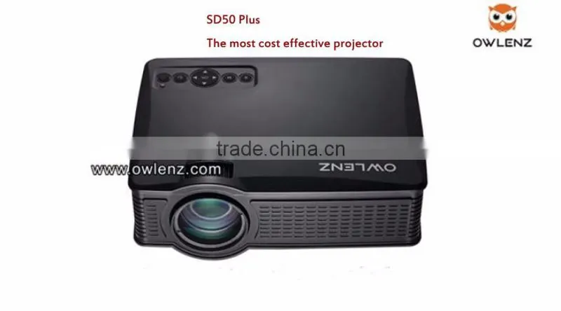Factory Direct Mini Projector SD50 Plus 1000:1 Pico Projector for Home Theater