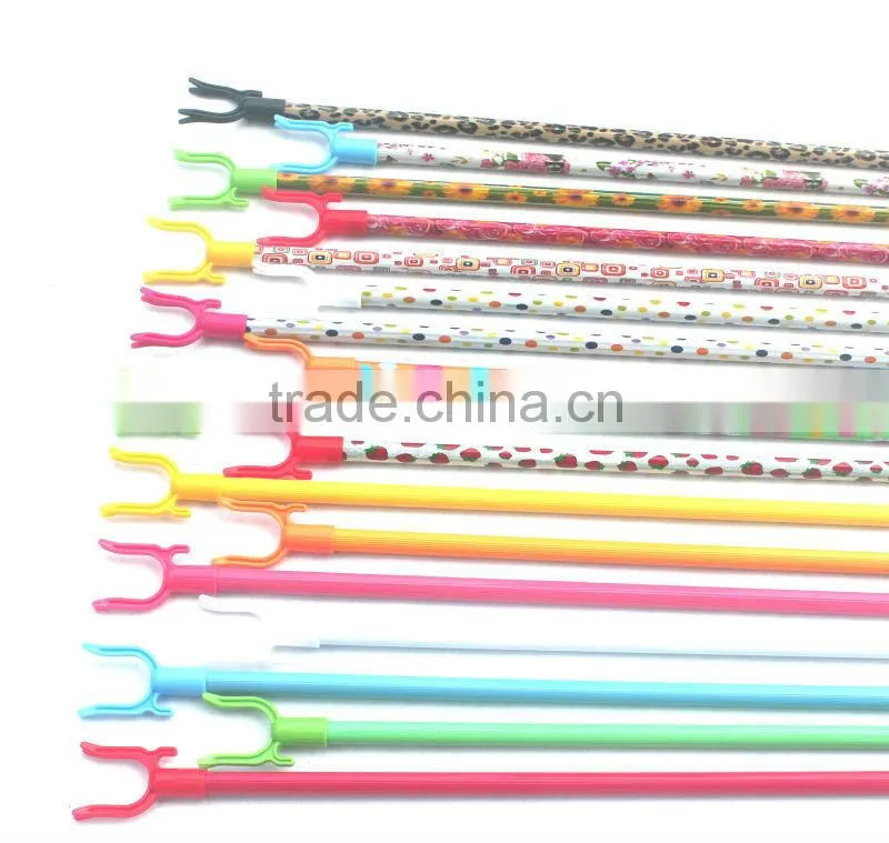 Striped PVC cover cloth hanger fork with high quanlity and competitive price