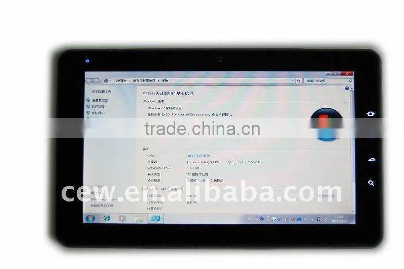 hot sale Teso 10.1" Intel OAK Trail Z670 Windows7 HD built in GPS 3G tablet PC