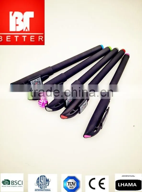 2016 Chinese new arrival plastic gel pen with logo