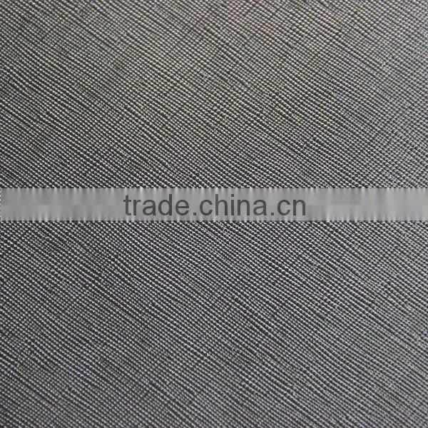Waxy PU leather material for bag and sofa usage with soft hand feeling