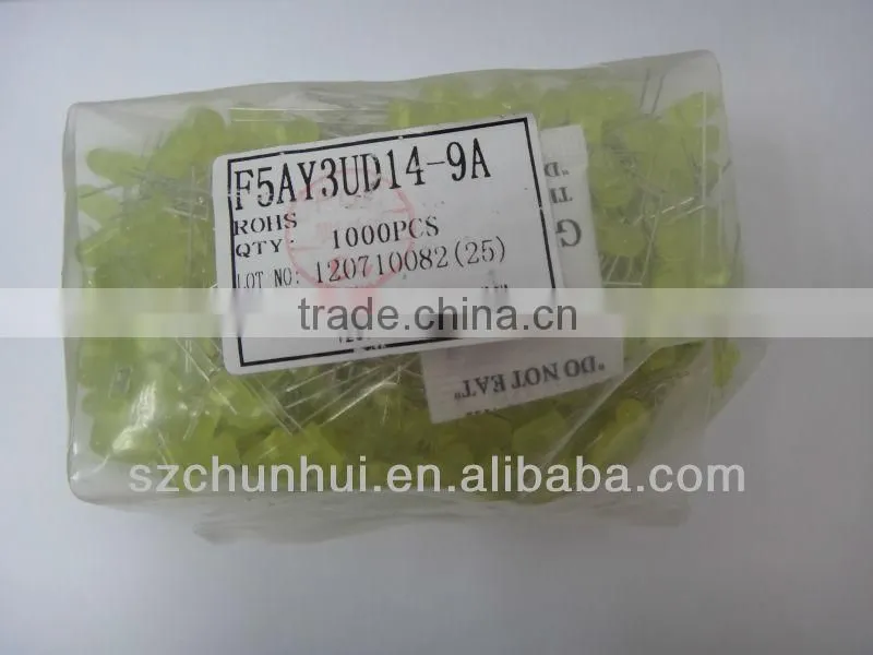 5mm oval led green