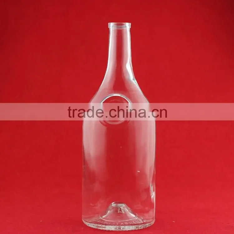 Wholesale hot quality brandy glass bottles waterdrap whiskey bottles frosted beverage bottle