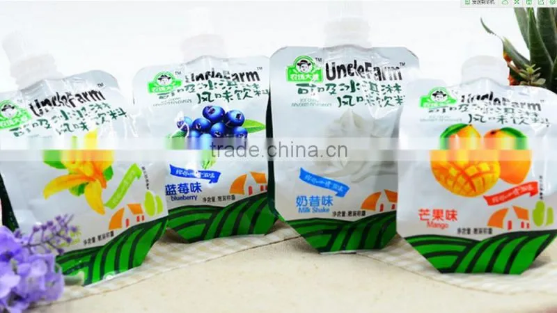 Plastic food grade standing spout pouch made in China