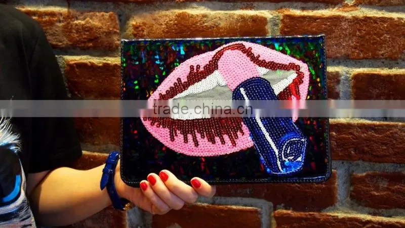 Fashion Flip Cover Case For Tablet,For Ipad MINI Lip Cover China Manufacturer