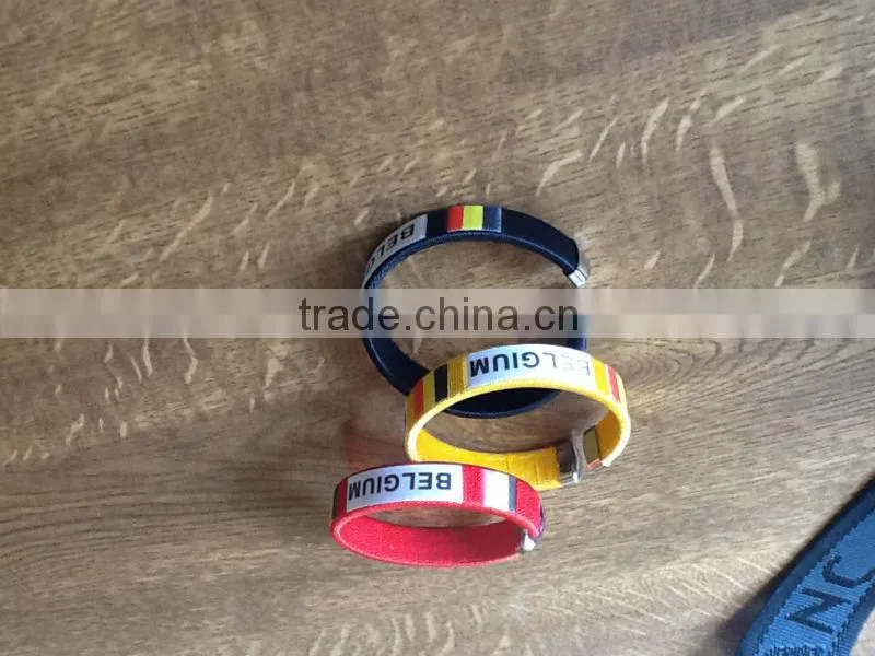 Plastic football fan bracelets