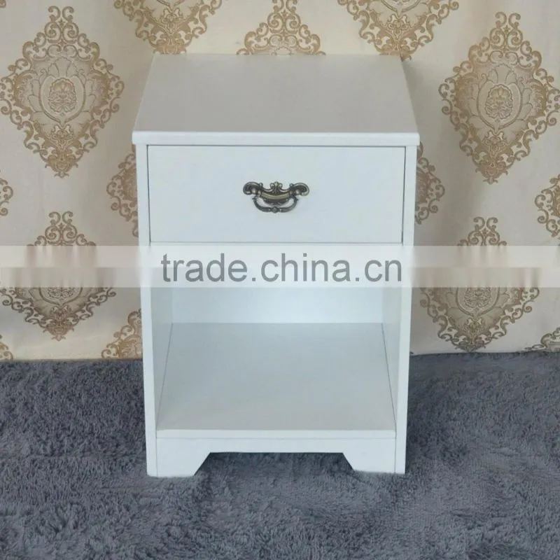French style modern bedroom furniture oak wood wardrobe with two door