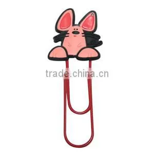 Customized fashion cartoon PVC book marker