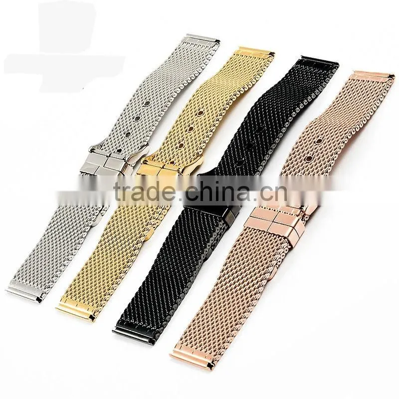 brush solid 23mm 304 stainless steel watch band for smart watch
