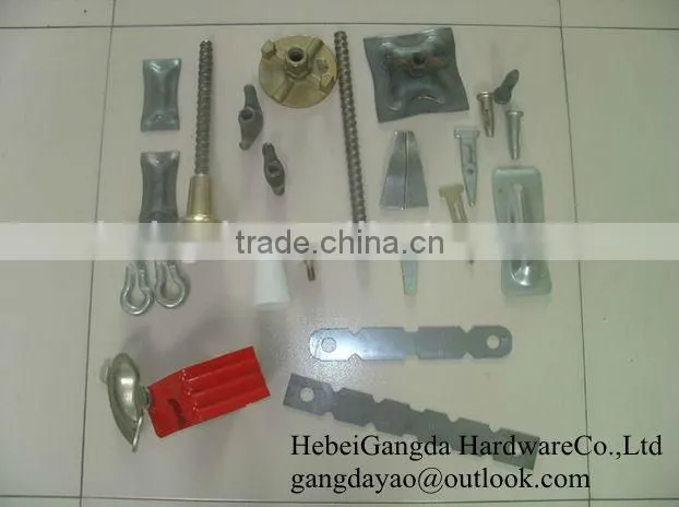 Aluminum form pin in construction hardware