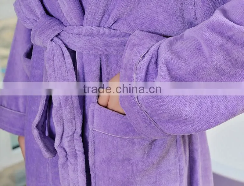 promotional plush microfiber sexy women winter bathrobes
