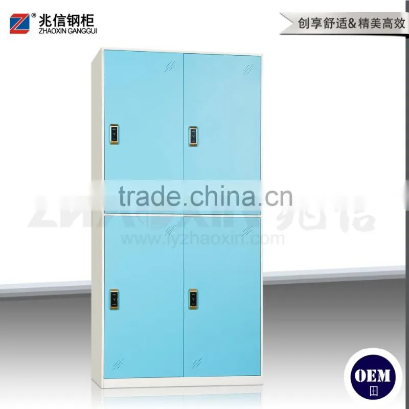 cheap swimming pool metal locker blue 4 door storage cabinet electronic lock locker