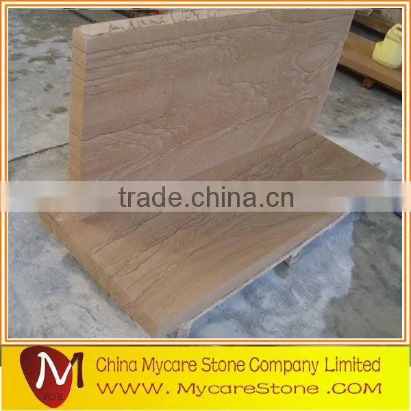 Polished sandstone paving