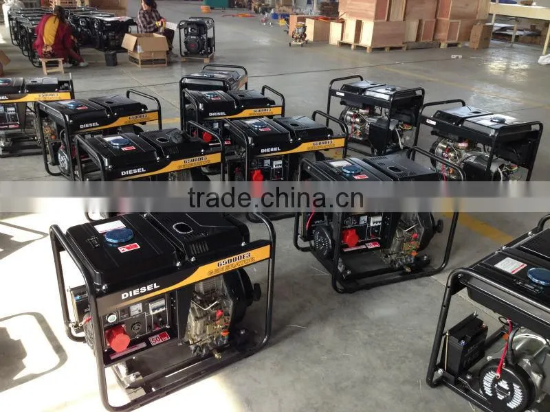 kama portable Open frame type air-cooled,1.0-5.5kw diesel generator manufacturer, Kama engine, OEM