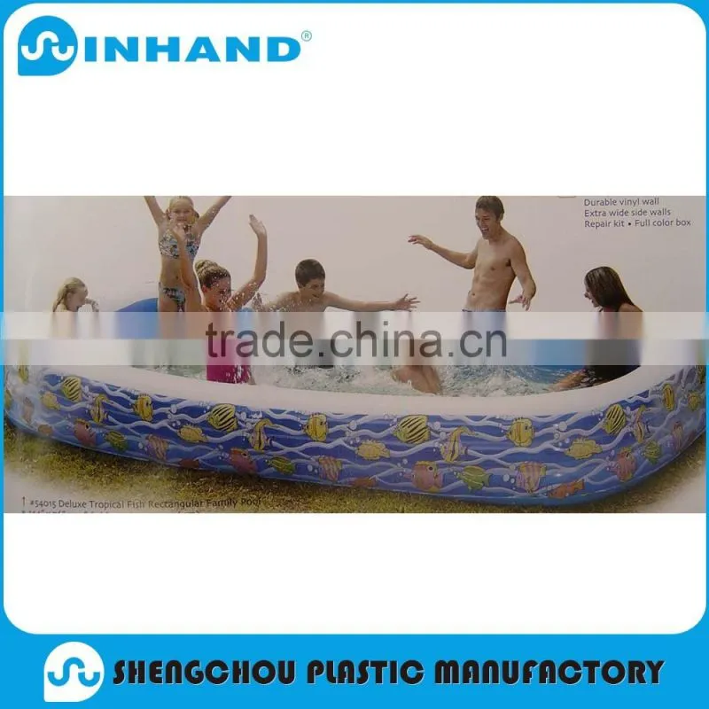 Durable 0.9mm PVC material inflatable pool/pvc inflatable family pool