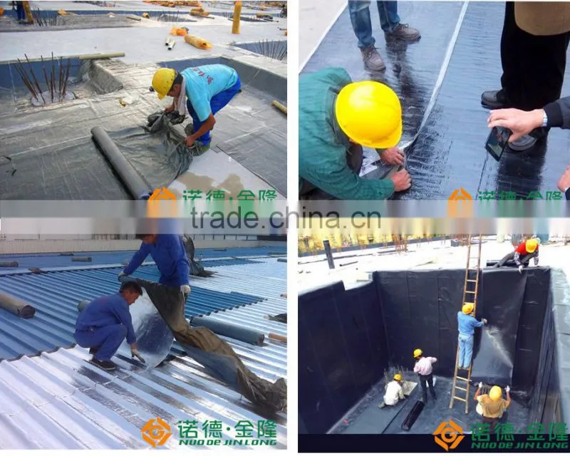 Self Adhesive Bitumen Waterproof Membrane for 1.0/1.2/1.5/2.0mm