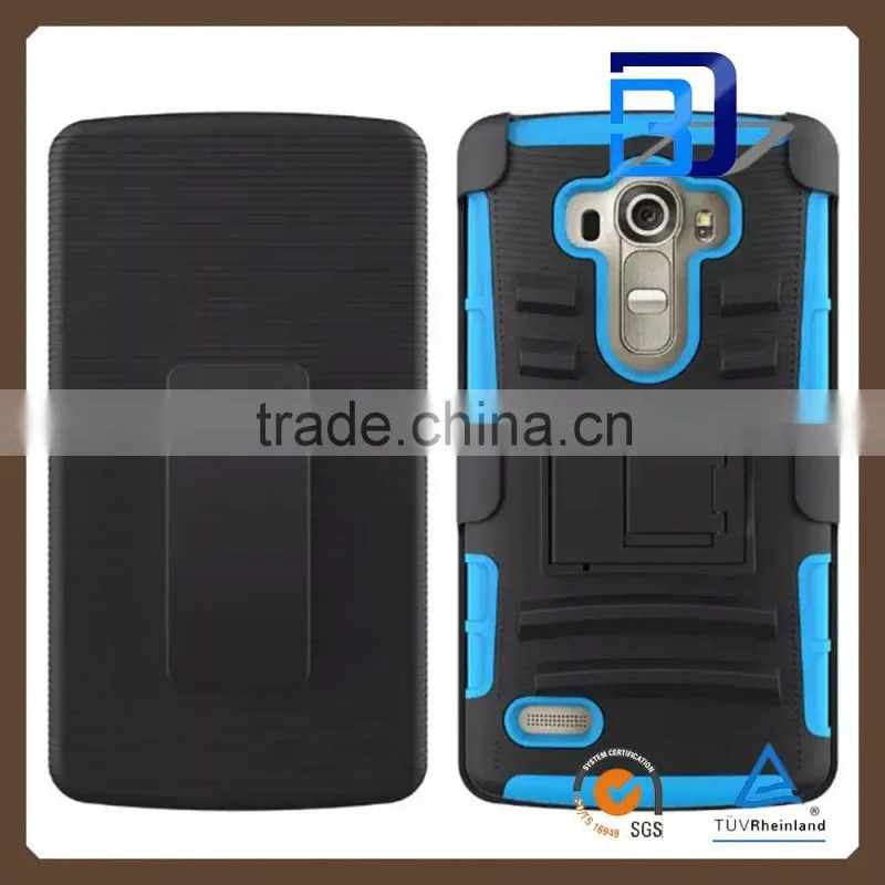 Fashionable Popular Shockproof Heavy Duty Armor case cover 3 in 1 belt Armor slim case For LG G4s fast delivery