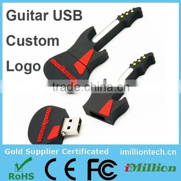 Cool fashion guitar 4GB 8GB usb flash drive for video games boy
