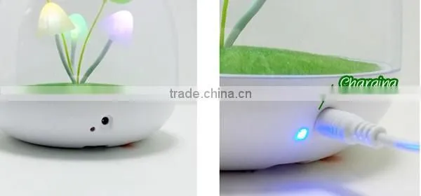 012-1508 Mushroom LED Night Light Change Color Table Lamp 3 LED Rechargeable Light with USB Line Bedroom Creative Baby Light
