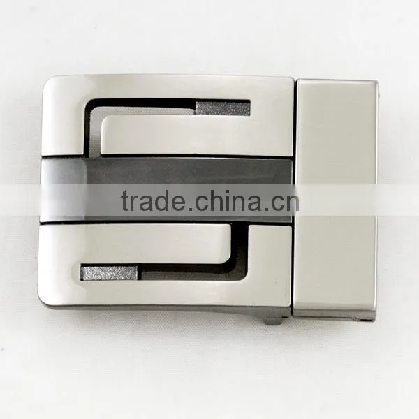 Square lion head metal buckle shape belt buckle