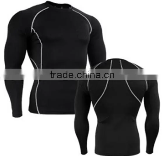 wholesale Long Sleeve Men Compression Top