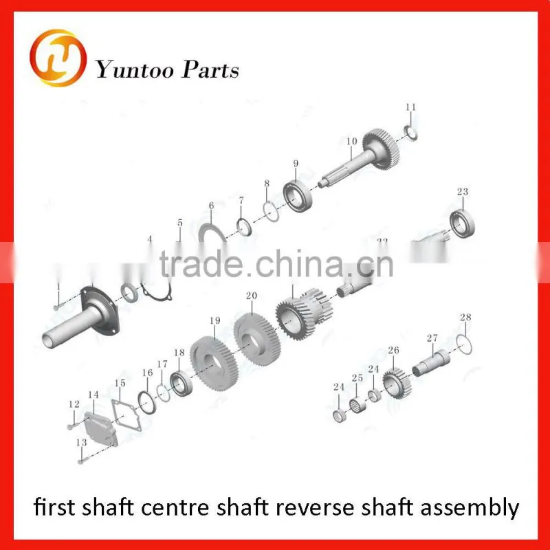 Qijiang Gearbox Assembly Transmission parts 1701-02338-02 Clutch housing assembly