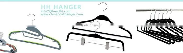 White fashion ZARA style trousers hanger plastic bottom hanger