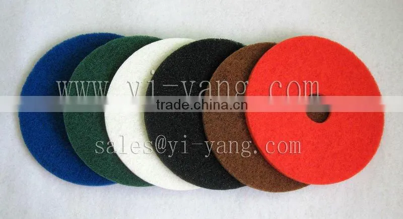 spray floor pads -- Red Pad 17"
