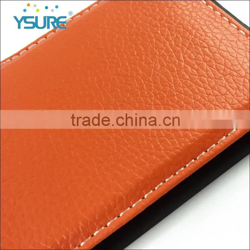 Classical pu leather back case for iphone 6 , three card pockets . A varity of colors you could free chose .