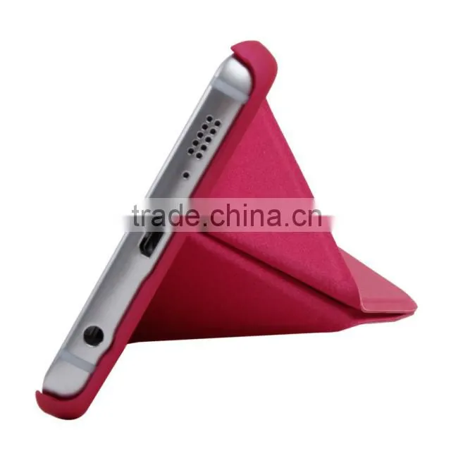 2015 PU Leather Case With Kickstand For Samsung S6 Edge, For Samsung S6 Edge Kickstand PU Case